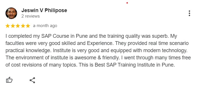 SAP course