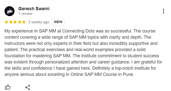 SAP MM Course